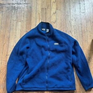 L.L. Bean Men's Deep Blue Fleece Jacket